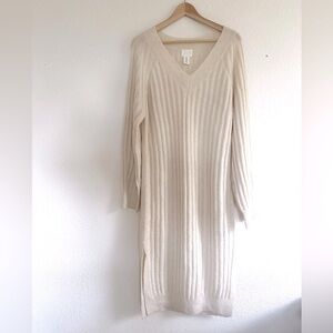 Cream Sweater Dress